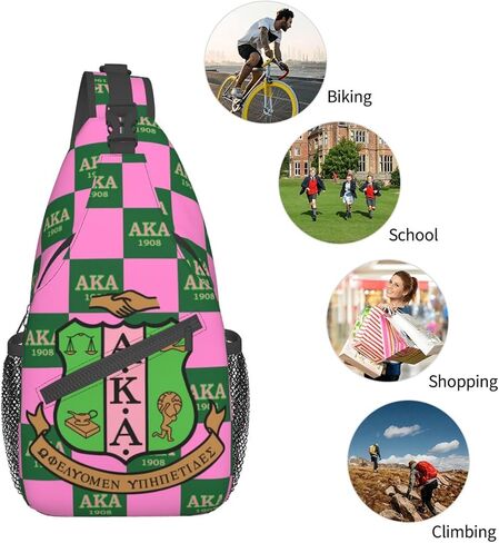 Sorority Gifts Sling Bag Crossbody Travel Hiking Chest Backpack Shoulder Daypack For Women in Saudi Arabia