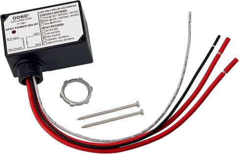 AC 120V SPST 20Amp 250Vac/30Vdc Power Relay Module, Plastic Enclosure and Pre-Wired in Saudi Arabia