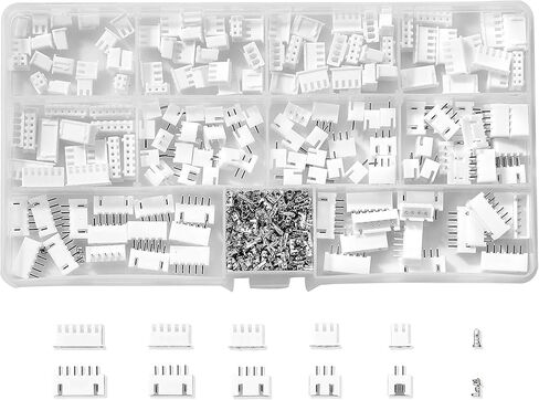 Litorange 500 قطعة 2.54 مم 2/3/4/5/6 دبوس الإسكان JST محول كابل موصل المقبس ذكر وأنثى JST-XH طقم موصل مع مجموعة موصل طرفية دبوس أنثى in Kuwait