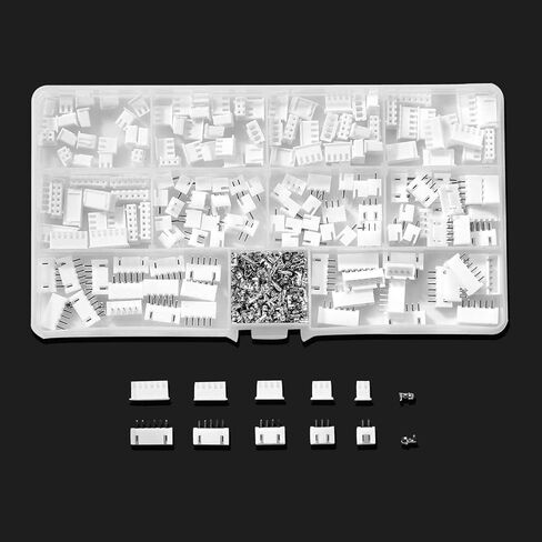 Litorange 500 قطعة 2.54 مم 2/3/4/5/6 دبوس الإسكان JST محول كابل موصل المقبس ذكر وأنثى JST-XH طقم موصل مع مجموعة موصل طرفية دبوس أنثى in Kuwait