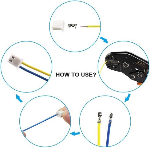 Litorange 500 قطعة 2.54 مم 2/3/4/5/6 دبوس الإسكان JST محول كابل موصل المقبس ذكر وأنثى JST-XH طقم موصل مع مجموعة موصل طرفية دبوس أنثى in Kuwait