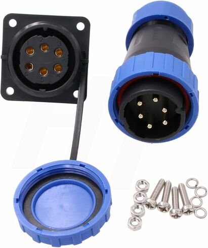 TY28 2 Pin 45A Aviation Waterproof Power Connector Male Female Cable Plug Socket Screw-Crimp Solder-Free Quick-Disconnect for Outdoor Solar Truck Device in Saudi Arabia