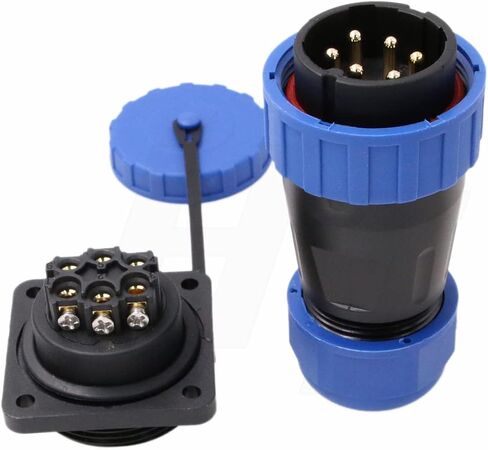TY28 2 Pin 45A Aviation Waterproof Power Connector Male Female Cable Plug Socket Screw-Crimp Solder-Free Quick-Disconnect for Outdoor Solar Truck Device in Saudi Arabia