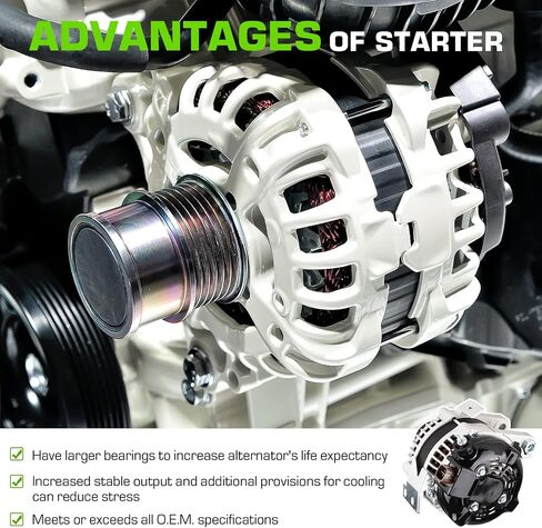 Alternator ‎400-52167R AND0396 2.4L Compatible with 2007-2009 Toyota Camry 2009-2010 Toyota Corolla 2009-2013 Toyota Matrix 2009 Pontiac Vibe in Saudi Arabia