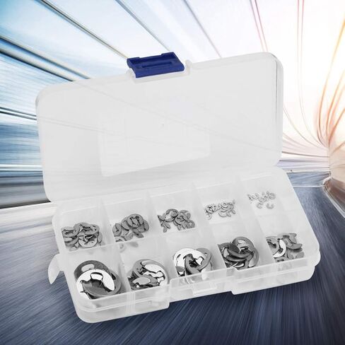 120 قطعة E كليب 304 الفولاذ المقاوم للصدأ الاحتفاظ المفاجئة الدائري 1.5 مللي متر إلى 10 مللي متر مجموعة إحكام in Kuwait