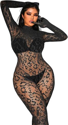 Sexy Leopard Jumpsuit For Women Curvy, Bodycon Clubwear Night Out in Saudi Arabia
