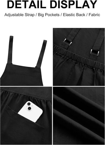 Womens Shorts Overalls Casual Summer Adjustable Straps Sleeveless Loose fit Wide Leg Shorts Jumpsuits Rompers Pockets in Saudi Arabia