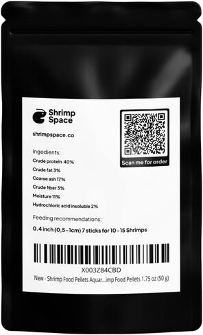 Shrimp Food Pellets Aquarium Shrimp Food, Freshwater Shrimp Supplies, Neocaridina Shrimp Food Pellets 1.75 oz (50 g) (Complete) in Saudi Arabia