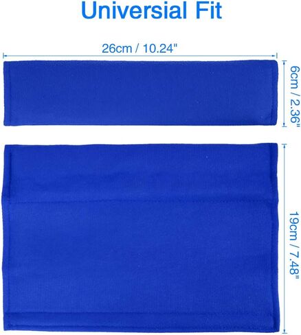 X AUTOHAUX 4pcs Universal Blue Car Safety Seat Belt Pads Cover with Soft Polyester Fiber Auto Seatbelt Shoulder Pad for More Comfortable Driving in Saudi Arabia