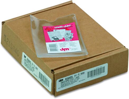 Oxford 65009 Utili-Jac Heavy-Duty Clear Plastic Envelopes, 6 x 9, (50 pack) (OXF65009) in Saudi Arabia