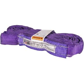 Tuffy Flexi-Grip Red 6 ft Endless Round Sling, 13,200 lb. Vertical Capacity, Heavy Duty Lifting Sling, USA Made in Saudi Arabia