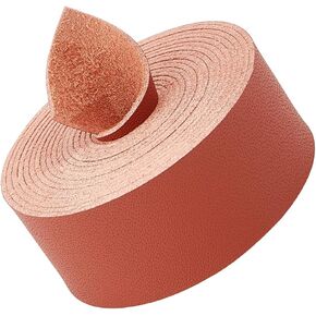 GORGECRAFT 1.5 Inches Wide Grain Leather Straps 78 Inches Long Single Sided PU Leather Strip 1.2mm Thick Flat Leather Cord Threads for DIY Crafts Belt Jewelry Making Tooling Workshop, Coconut Brown in Kuwait