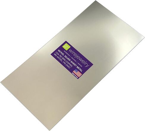 20 Gauge 0.032 Dead Soft Nickel Silver Sheet Metal - 6x12 Inch in Kuwait