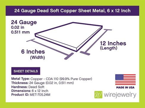 20 Gauge 0.032 Dead Soft Nickel Silver Sheet Metal - 6x12 Inch in Kuwait