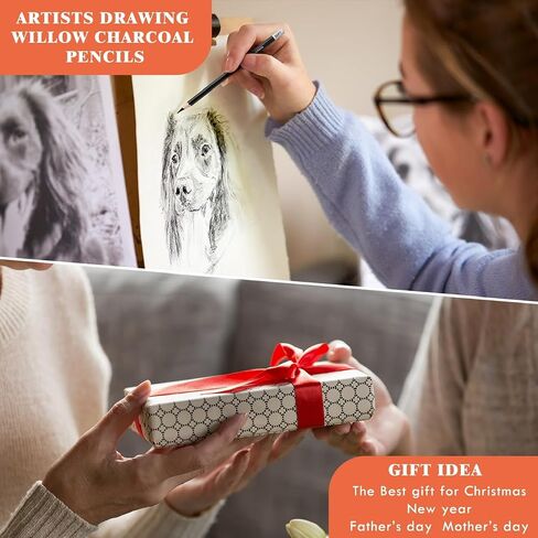 أقلام الرصاص الفحم للرسم ، 18 PCS Art Pencil Kit ، قلم رصاص رسم مهني ، لوازم فنية للرسم ، التظليل ، الرسم ، المزج ، أقلام فنان للمبتدئين والفنانين in Kuwait