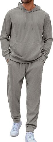 COOFANDY Men's Tracksuit 2 Piece Set Hoodie Sweatsuits Athletic Jogging Suits Casual Sports Outfits in Saudi Arabia