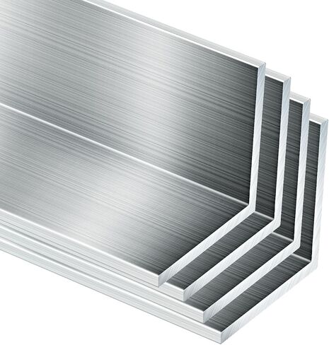 8pcs 15.55 "(395mm) زاوية الألومنيوم الطول ، 1" x1 "x1/8" زاوية الألومنيوم ، 1/8 "(0.118" -3mm) سميكة 6061 T6511 Mill. in Kuwait