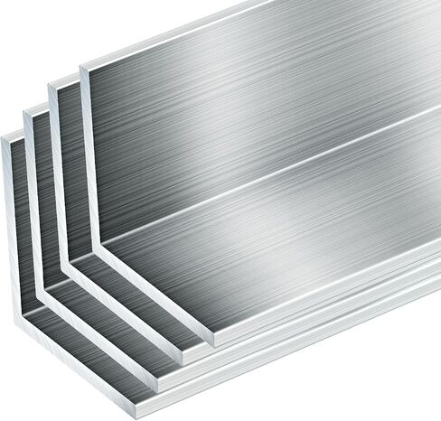 8pcs 15.55 "(395mm) زاوية الألومنيوم الطول ، 1" x1 "x1/8" زاوية الألومنيوم ، 1/8 "(0.118" -3mm) سميكة 6061 T6511 Mill. in Kuwait