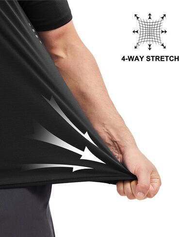 Magcomsen Mens Rash Guard Short Sleeve Upf 50+ Sun UV Dry Dry Terts Workout Swim Running T-Shirt in Saudi Arabia