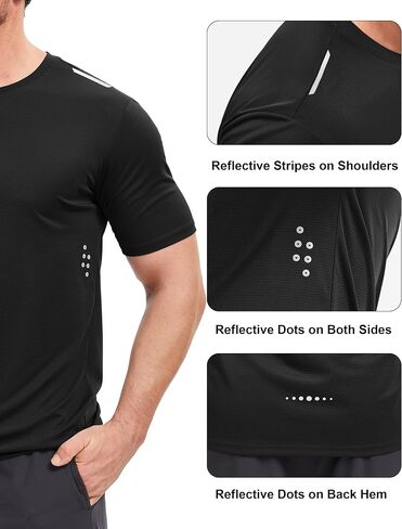 Magcomsen Mens Rash Guard Short Sleeve Upf 50+ Sun UV Dry Dry Terts Workout Swim Running T-Shirt in Saudi Arabia