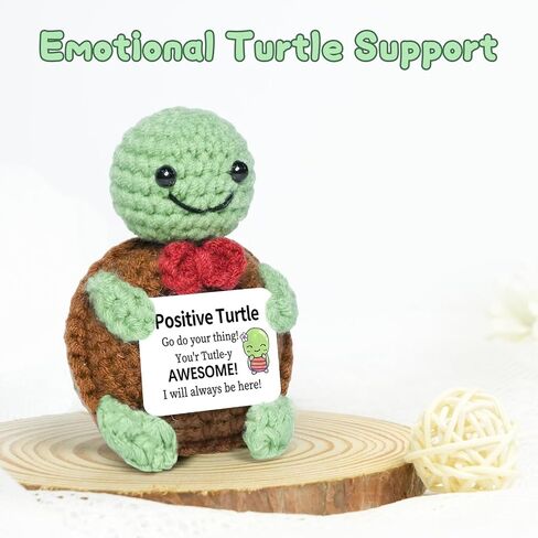 Mom Gifts from Daughter Son, Mini Crochet Turtle for Mothers Birthday New Bonus Step Mom Mama Mother in Law Gifts Ideas, Emotional Support Crochet Turtle in Saudi Arabia