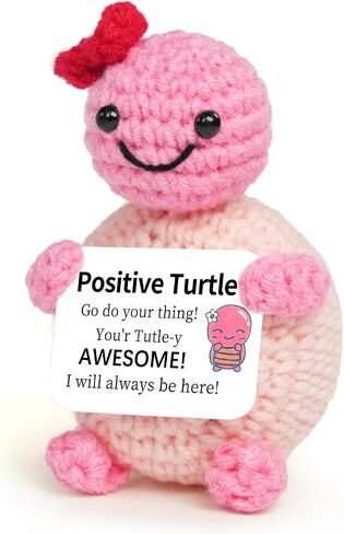 Mom Gifts from Daughter Son, Mini Crochet Turtle for Mothers Birthday New Bonus Step Mom Mama Mother in Law Gifts Ideas, Emotional Support Crochet Turtle in Saudi Arabia