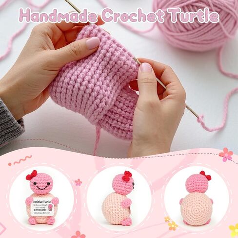 Mom Gifts from Daughter Son, Mini Crochet Turtle for Mothers Birthday New Bonus Step Mom Mama Mother in Law Gifts Ideas, Emotional Support Crochet Turtle in Saudi Arabia