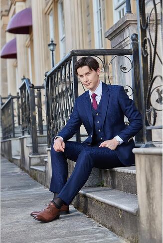 Men's 3 Piece Suits Slim Fit Plaid Double Breasted Blazer Vest Pants Set Wedding Party Tuxedo，Black 4XL in Kuwait