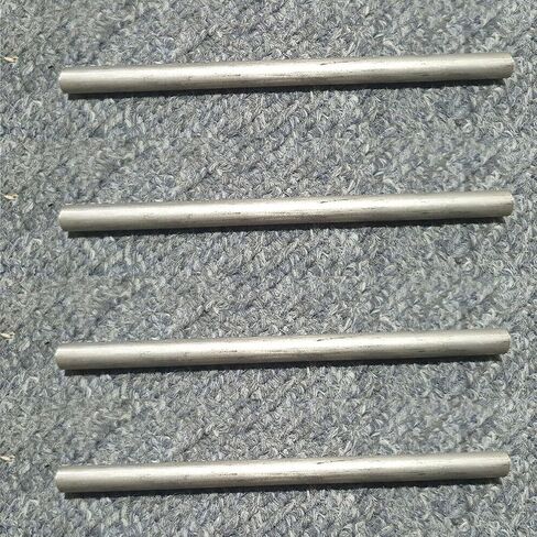 4pcs 6mm (0.236 ") ديا. 100 مم (3.94") طويل N6 99.6 ٪ قضيب أنود النيكل النقي النقي in Saudi Arabia