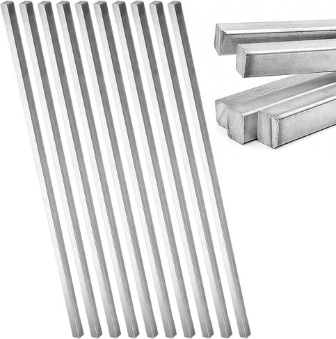 4 PCS 1/4 "× 1/4" × 12 "مخزون مفتاح مربع مربع ، قضبان معدنية من الفولاذ المقاوم للصدأ مرسومة بارد ، مخزون مفتاح الدقة in Kuwait