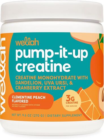 Pump-It-Up Creatine (50 Servings, Tropical Punch) - Creatine Monohydrate with Dandelion, Uva Ursi, & Cranberry Extract in Kuwait