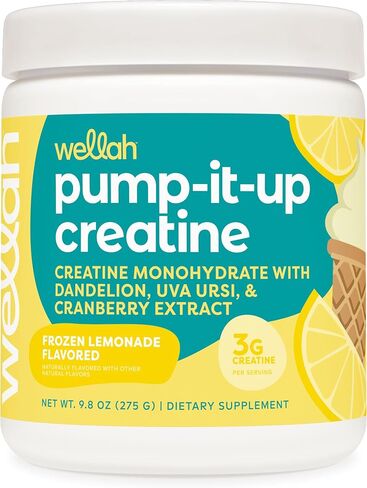 Pump-It-Up Creatine (50 Servings, Tropical Punch) - Creatine Monohydrate with Dandelion, Uva Ursi, & Cranberry Extract in Kuwait