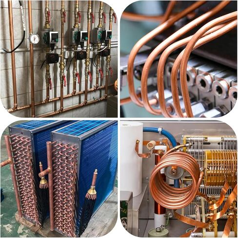 1/4 "OD × 3/16" معرف × أنابيب النحاس 10ft ، سماكة جدار 0.8 ملم 99.9 ٪ C12200 أنبوب التبريد لإصلاح وإنشاء النموذج الأولي DIY in Kuwait