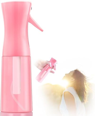 Empty Spray bottles, Continuous Spray Bottle with Fine Mist for Hairstyling, Skincare,Plant Care,Pet Grooming, Valentines Gift Refillable Spray Container for Travel(Pink) in Saudi Arabia