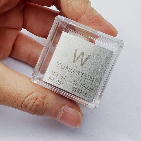 1inch Tungsten Cube Element Metal Density Cube Homostarry 99.95% Purity Teaching Tool, Gifts for Students Teacher Science Chemistry Lover, Material Hobby Collection, DIY, Lab Experiments (Chromium) in Kuwait