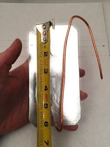 RotoMetals Zinc Anode - Hang Overboard w/Copper Wire 4 inches X 6 inches About 3.4 pounds in Saudi Arabia