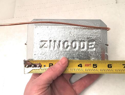 RotoMetals Zinc Anode - Hang Overboard w/Copper Wire 4 inches X 6 inches About 3.4 pounds in Saudi Arabia