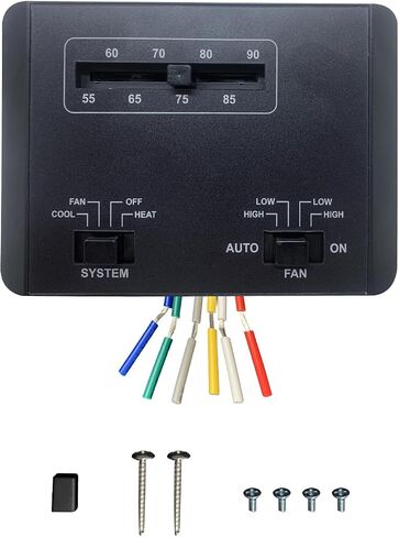OEM 7330G3351 RV Air Conditioner Thermostat Replacement for Coleman Mach Series, 7330F3852 Single Stage Heating/Cooling Control Unit for RV AC Systems, White, 7330F3852 in Saudi Arabia