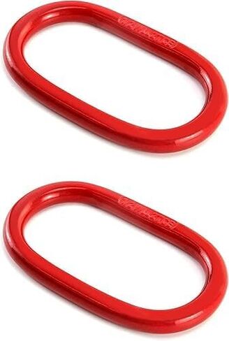 EGV Oblong Master Link, 1 Pack, 1/2", 4400 lbs, Grade 80 Steel Heavy Duty Chain Lifting Ring, for Lifting and Rigging Applications – Red in Saudi Arabia