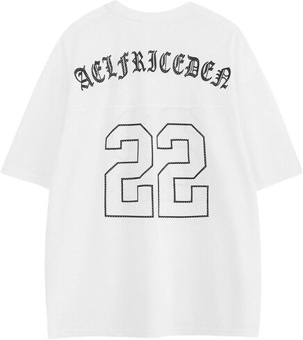 Aelfric Eden Mens Jersey Derts رقم طباعة رقم Tees للجنسين الرسوم المتضخم in Kuwait