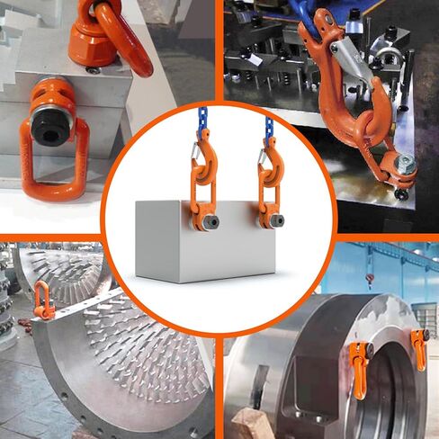 2 pcs العين البراغي M16 x24 كحد أقصى الحمل 1.5 طن متري الخيط العالمي حلقات رافعة دوارة 360 درجة مصنوعة من الصلب من سبائك ، قوة الشد> 1080mpa in Kuwait