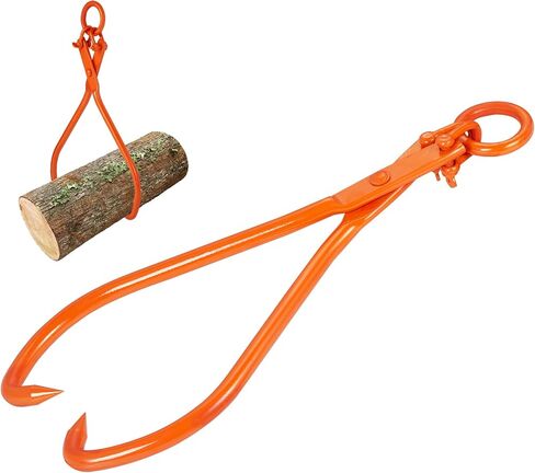 VEVOR Timber Claw Hook, 28 inch 4 Claw Log Grapple Logging Tongs, Swivel Steel Log Lifting Tongs 31" Max Opening, Eagle Claws with 2205LBS/1000kg Loading Capacity for Tractors, ATVs, Trucks, Forklifts in Saudi Arabia