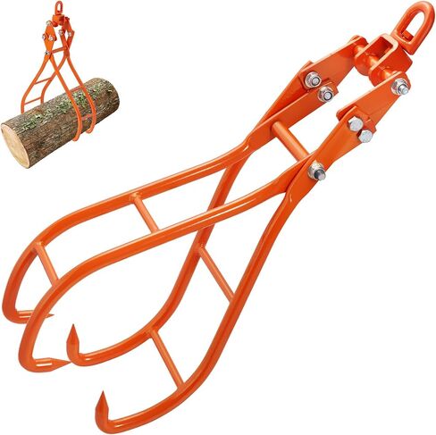 VEVOR Timber Claw Hook, 28 inch 4 Claw Log Grapple Logging Tongs, Swivel Steel Log Lifting Tongs 31" Max Opening, Eagle Claws with 2205LBS/1000kg Loading Capacity for Tractors, ATVs, Trucks, Forklifts in Saudi Arabia