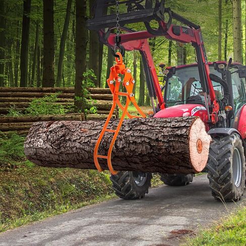 VEVOR Timber Claw Hook, 28 inch 4 Claw Log Grapple Logging Tongs, Swivel Steel Log Lifting Tongs 31" Max Opening, Eagle Claws with 2205LBS/1000kg Loading Capacity for Tractors, ATVs, Trucks, Forklifts in Saudi Arabia