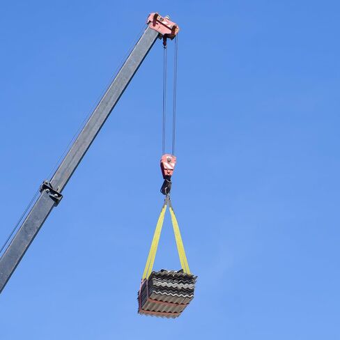 4 PCS Lift Sling Straps Huffle Duty Web Slings أحزمة نايلون البوليستر لرافعة سيارة خارجية باستخدام في الهواء الطلق باستخدام in Kuwait