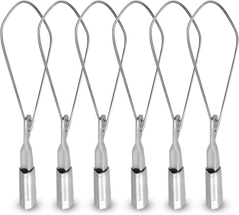 Ohlectric 6 Pack - المدى 6-2 مشابك إسفين الألومنيوم - مقبض كرة من الفولاذ المقاوم للصدأ - نظام قفل آمن - تشديد الكابلات الجوية والوقاية من SAG - مشبك متين in Kuwait