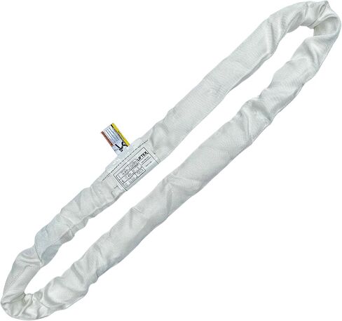 LIFTEX® | Dual-Cover Polyester Endless Round Sling | Made in USA | Heavy Duty Lifting Sling | Lifting Rigging Moving Towing Hoisting (ENR8 Orange | 25000 lbs Vertical, 12 FEET) in Saudi Arabia