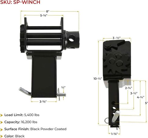 MyTee Products (2 Pack) Trailer Stake Pocket Winch Flatbed Attility Carty# 16200 LBS in Kuwait