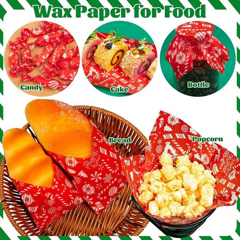 100pcs العودة إلى أوراق ورق الشمع المدرسية للطعام ، ورق الشمع لرفوف شطيرة الغذاء لفائف لذيذة لذيذة ، وبطانات سلة النزهة المقاومة للزيت مع المطبخ مصنوعة يدويًا in Kuwait