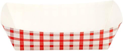 Karat Paper Food Trays Disposable [2 LB - 1,000 ct] Sturdy Food Boats, Leak Resistant | Ideal for Snacks, Nachos and Finger Foods in Kuwait